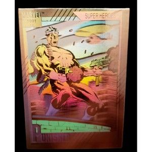 1991 Marvel Universe Punisher Hologram Trading Card Series 2 Base Insert Card H3